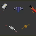 Diverse Group of Colorful Robot Characters With Various Shapes And Designs