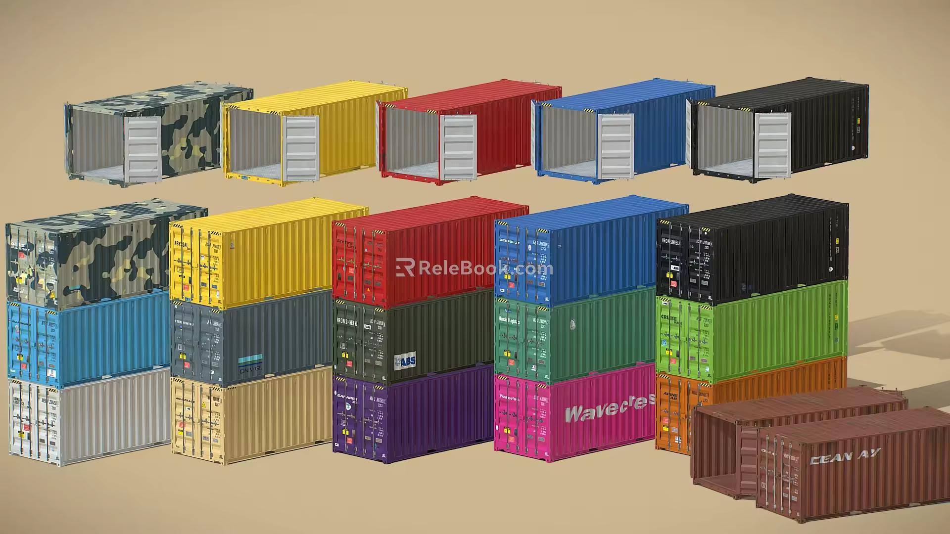 Container 3d model