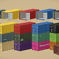 Container 3d model