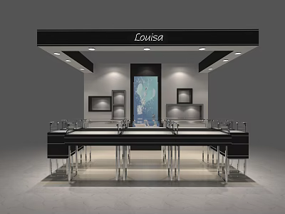 Modern Jewelry Store 3d model