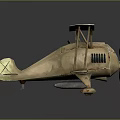 Rustic Vintage Biplane Model With Detailed Wings And Propeller For Aerospace Collectors