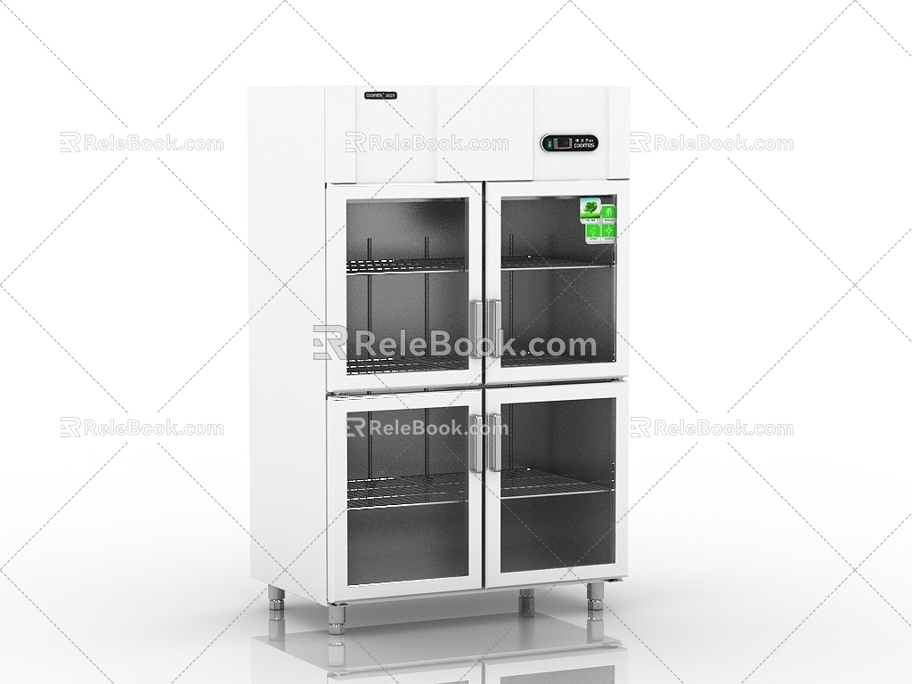 Modern Fridge Freezer 3d model