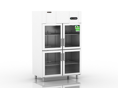 Modern Fridge Freezer 3d model