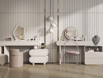 Light Luxury Dressing Table 3d model
