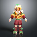 3D Cartoon Character Design With Sunflower Elements Yellow Hair Green Bow And Red Shorts