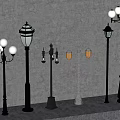 Outdoor Lamps With Various Decorative Designs And Metal Construction For Garden Use