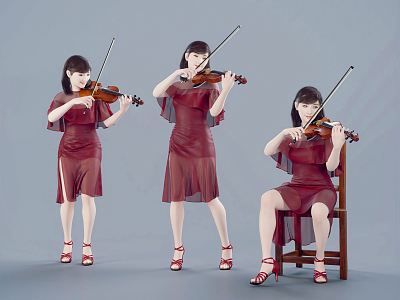 modern woman music performance musical instrument playing instrument violin playing violin model