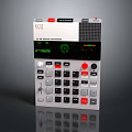 Versatile Compact Portable Electronic Device With Digital Display Screen Control Knobs And Buttons