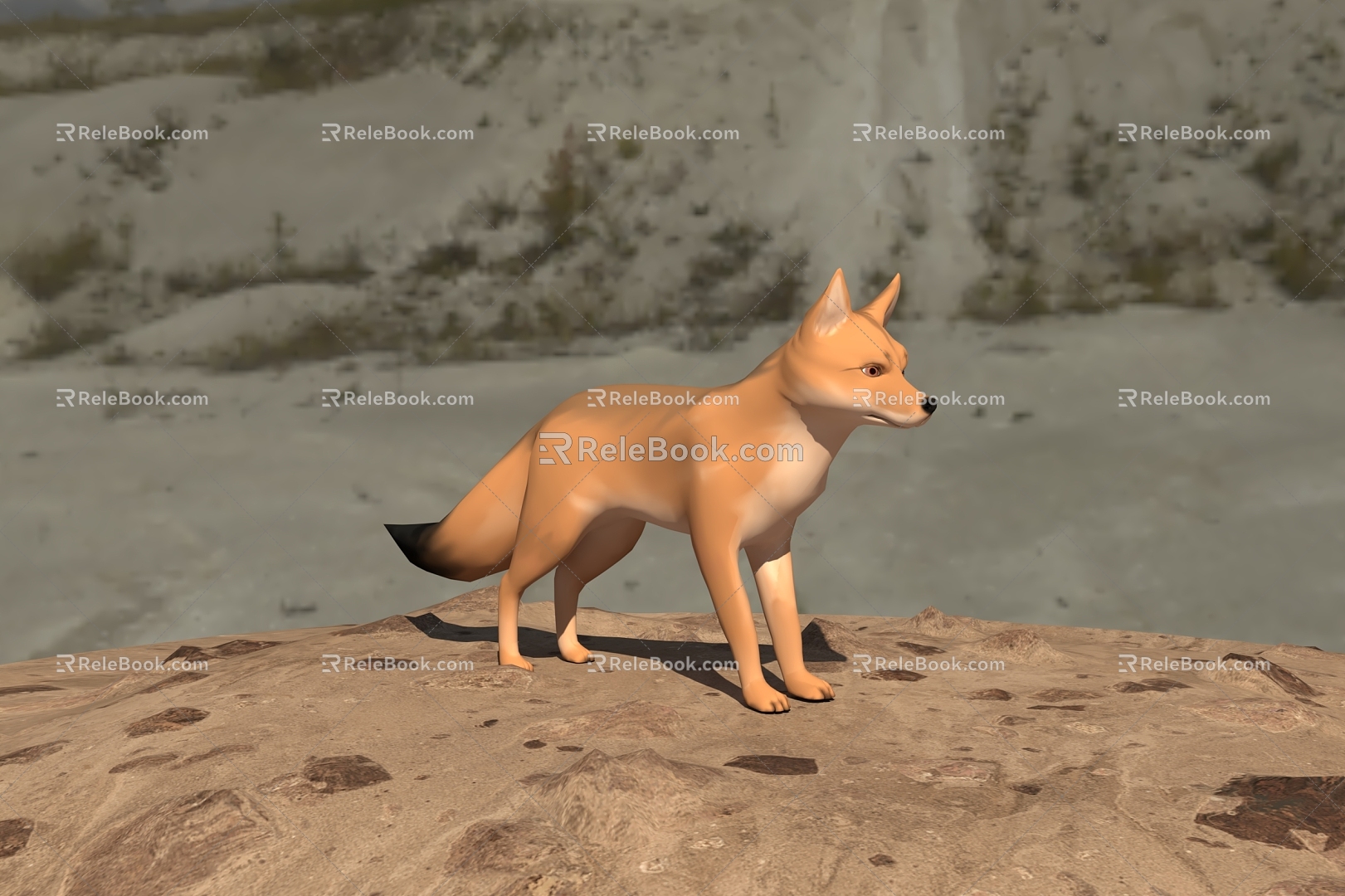 Fox 3d model