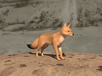 Fox 3d model