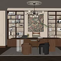 Quiet Study Middle Ancient Study 3d model