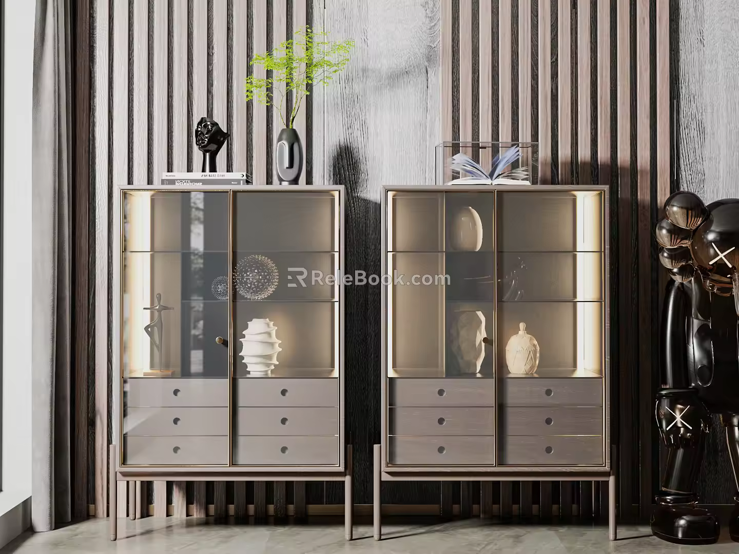 Modern Sideboard Side Cabinet 3d model