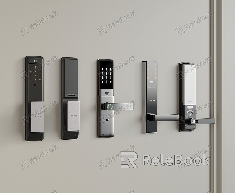 Smart lock fingerprint lock combination lock door lock door handle model