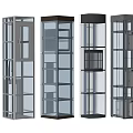 Modern Elevator Interior Designs With Glass Doors And Metal Frames