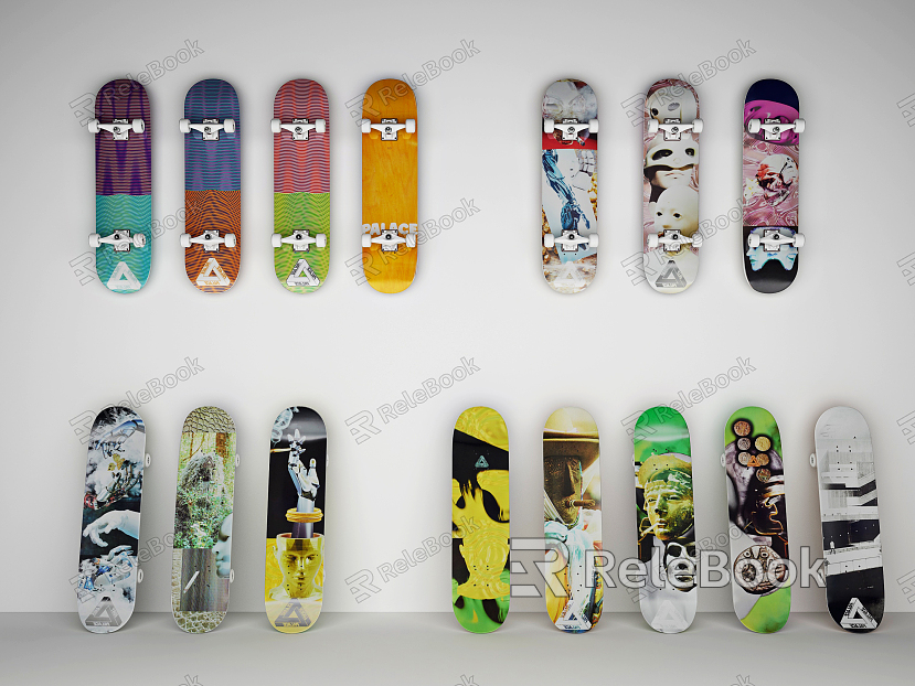 Modern Skateboard model