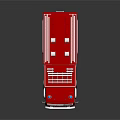 Red Fire Truck With Ladder On Top Shiny Body And Reflective Surface