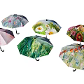 Various Colorful Sunshade Designs With Floral Patterns For Outdoor Use