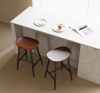 Modern Bar Chair 3d model