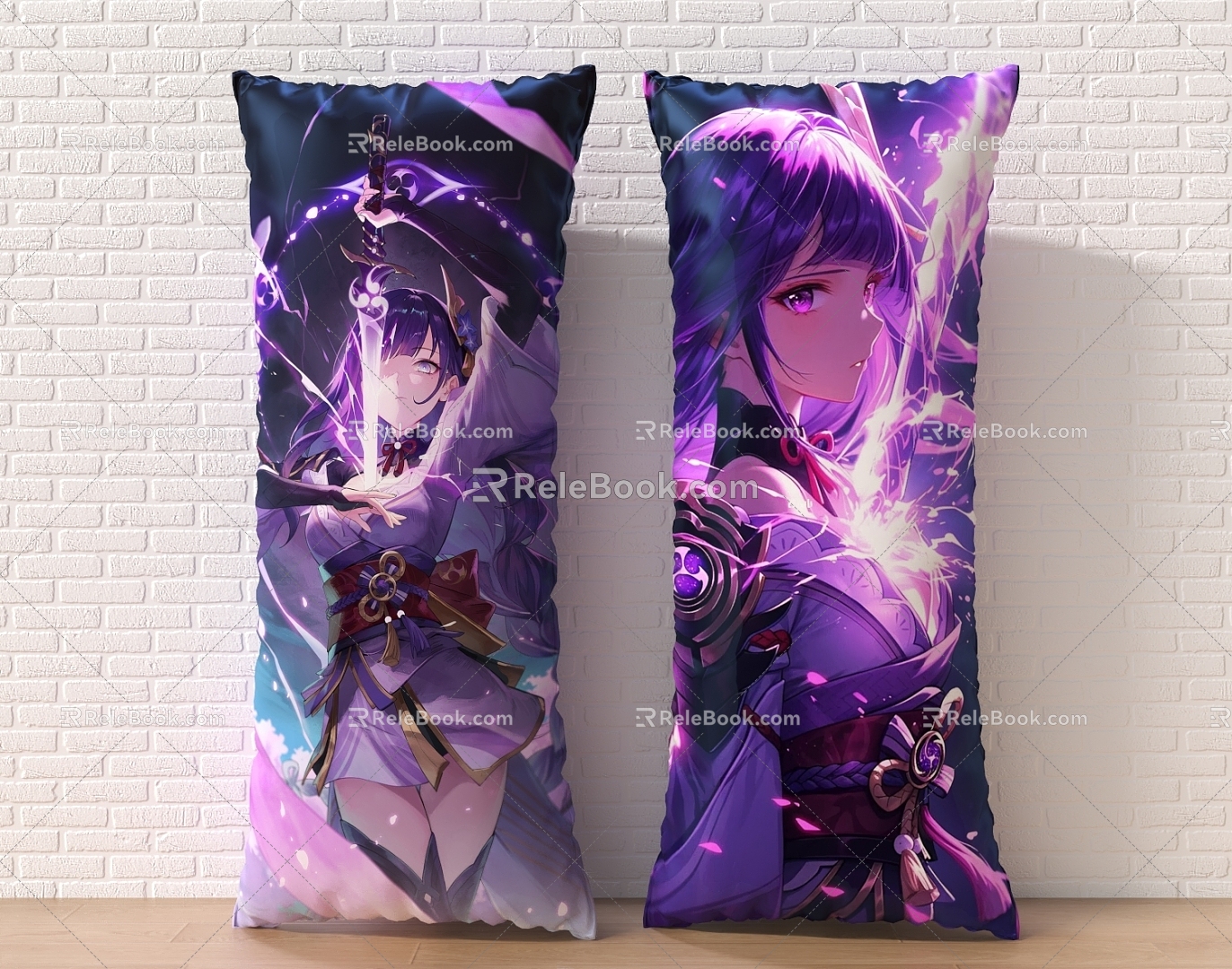 Equal Body Pillow Pillow Animation Pillow Pillow Long Pillow Half Pillow Star Pillow Yuanshen Pillow Thunder and Lightning 3d model