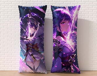 Equal Body Pillow Animation Pillow Long Pillow Half Pillow Star Pillow Yuanshen Pillow Thunder and Lightning 3d model