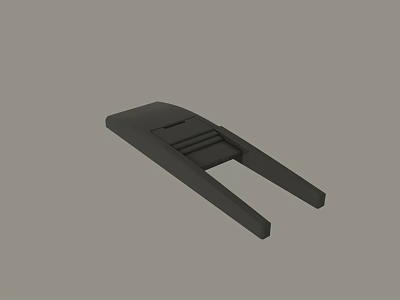 Black Plastic Device With Two Extended Legs And Central Support Structure 3d model