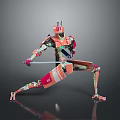 Modern Robot Samurai Machine Samurai Mecha Samurai 3d model