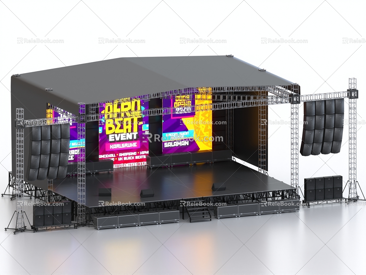 Stage Truss Stage Truss Steel Frame Stage Frame Frame Press Conference Concert 3d model