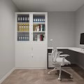 Modern Public Office Space Featuring Spacious Desks Ergonomic Chairs Computer Monitors Windows and Recessed Lighting