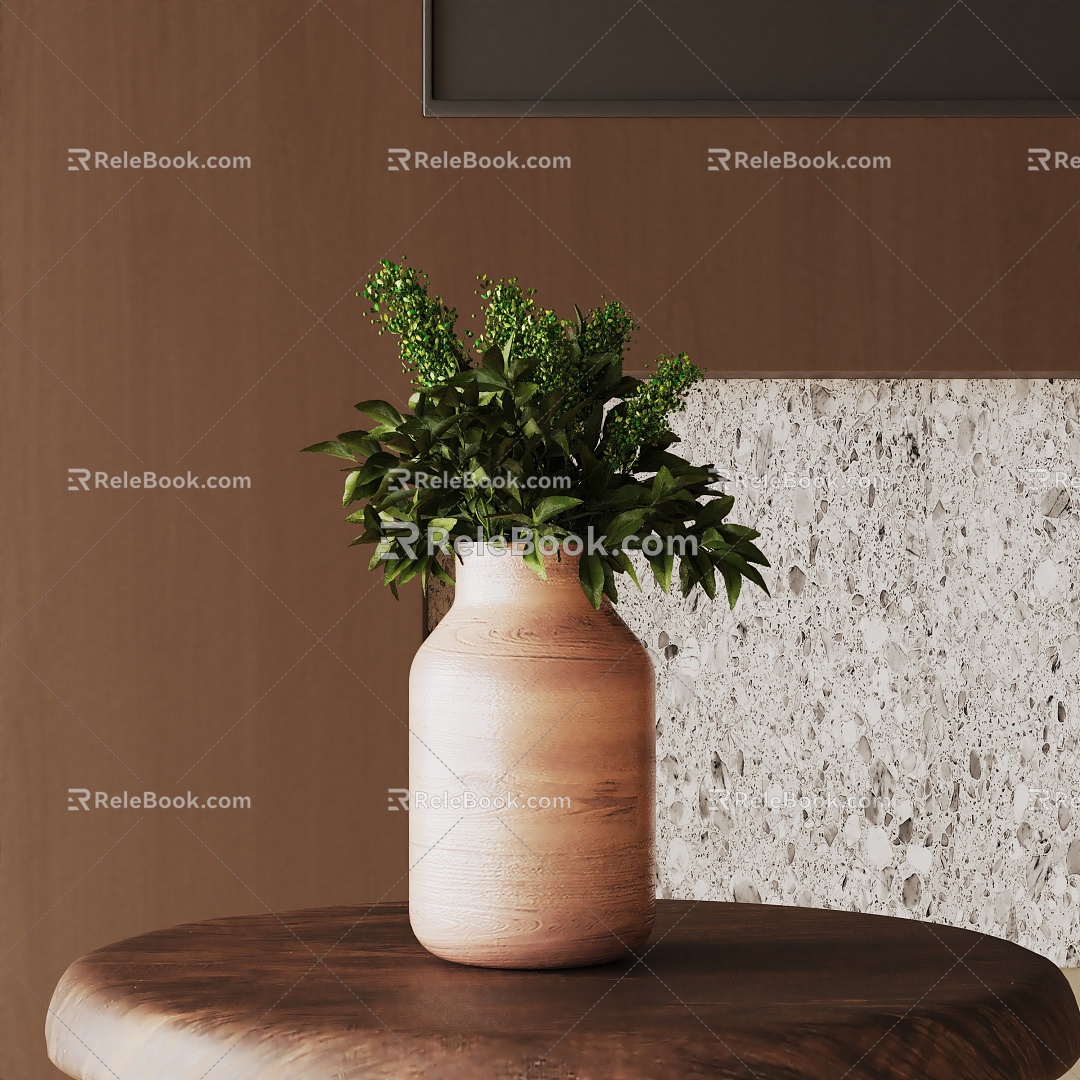 Modern Potted Plant 3d model