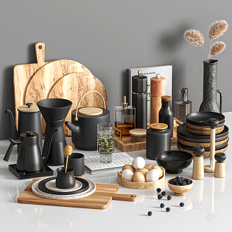 Modern Kitchen Supplies 3d model