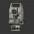 High Precision Total Station Surveying Instrument With Digital Display And Controls 3d model