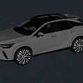 Lexus Silver SUV With Sleek Modern Design And Black Wheels
