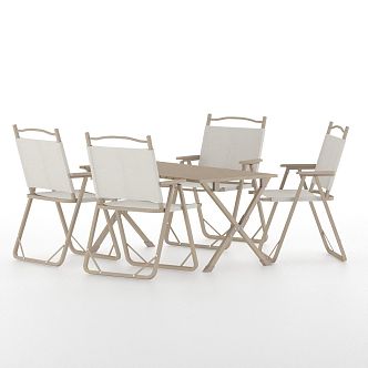 Outdoor Camping Table and Chair 3d model