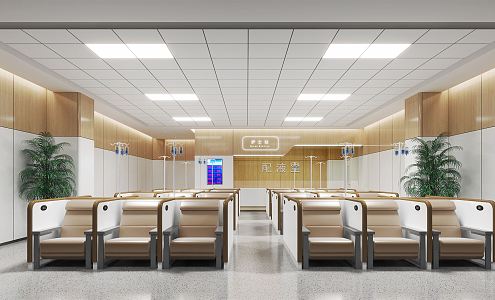 Modern Infusion Room 3d model