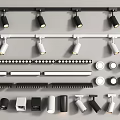 Modern Home Lighting Downlights and Spotlights With Track Mounted Recessed Black White and Various Designs