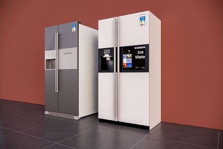 Modern refrigerator 3d model