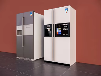 Modern refrigerator 3d model