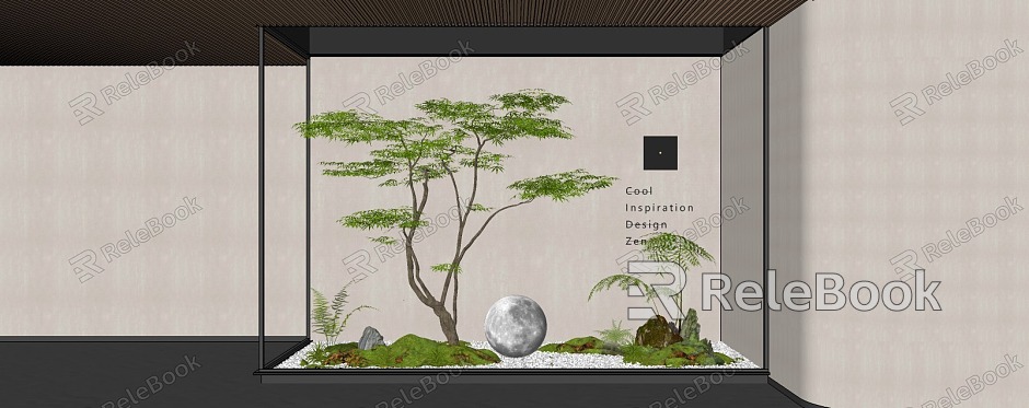 Courtyard Landscape Sinking Courtyard Patio Courtyard Landscape Landscaping Plant Landscape Shrub Green Plant Plant Pile Outdoor Chair model