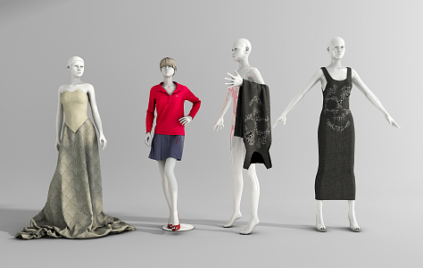 Modern Model Clothing Model 3d model