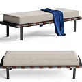 Bed End Stool Sofa Bench 3d model