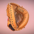 High Quality Leather Baseball Glove With Stitched Design And LR Tip Logo 3d model