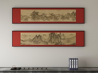 New Chinese Decorative Painting 3d model