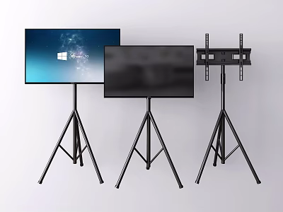 Iron Art TV Monitor Stands With Tripod Structure For Display Support 3d model