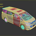 White Toyota MPV With Sunroof Spacious Interior Seats And Modern Design