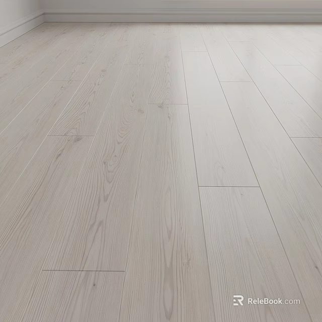 Natural Light Colored Wooden Floor Featuring Visible Grain And Durable Texture 3d model