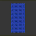 Blue Industrial Architectural Structure Module With Geometric Holes And Protruding Design