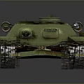 Green Armored Military Tank With Number 270 And Mine Clearing Device