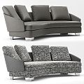 minotti modern multi-person sofa sofa double sofa leisure sofa living room sofa leather sofa corner sofa 3d model