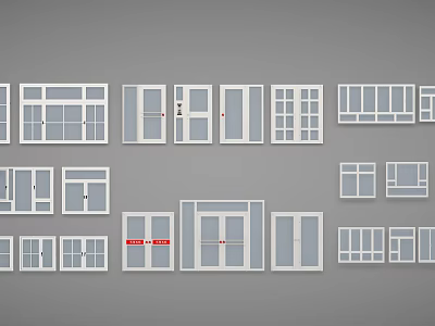 Casement Windows Different Types Designs Styles and Sizes for Homes 3d model