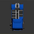 Blue MAN TGX Truck With Shiny Cab Design On Dark Reflective Background
